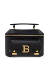 Balmain B-buzz Leather Vanity Crossbody Bag In Black