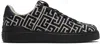 Balmain B Court Monogram Jacquard Low Top Sneaker In Black