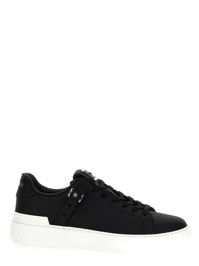 BALMAIN BLACK B-COURT SNEAKERS
