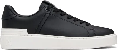 BALMAIN BLACK B-COURT SNEAKERS