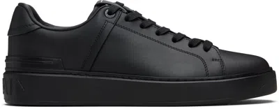 BALMAIN BLACK B-COURT SNEAKERS