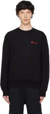 Balmain Sweatshirt In Egc Noir/rouge