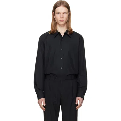 Balmain Paris Shirt In Cotton Poplin In Black