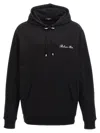 Balmain Signature Hooded Sweatshirt In Black