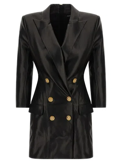 BALMAIN BLACK BLAZER DRESS