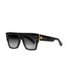 Balmain X Akoni Gradient Tinted Sunglasses In Black
