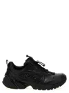 Balmain Celestial Platform Sneakers Featuring Textured Panels In Black
