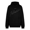 Balmain Oversized Ls Hoodie In Black