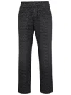 BALMAIN BALMAIN BLACK COTTON JEANS