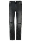 Balmain Black Cotton Jeans