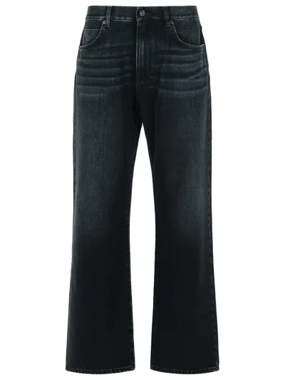 Balmain Black Cotton Jeans Men In Blue