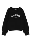 Balmain Logo-print Sweatshirt In Black