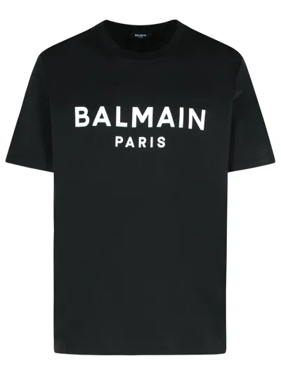 Balmain Vintage Crystal-embellished T-shirt In Black