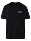 BALMAIN BLACK COTTON T-SHIRT