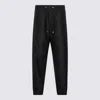Balmain Drawstring Tapered Track Pants In Black