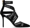 Balmain Couture 95 Ribbon Pumps In 0pa Noir