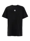 Balmain Black Crewneck T-shirt With Logo Print On The Front In Cotton Man In Multicolor