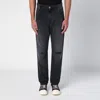 Balmain Black Denim Jeans With Wear Men In Black