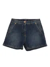 Balmain Kids Denim Shorts In Black