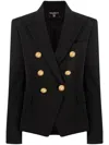 Balmain Double Buttoned Jacket In Black