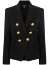 Balmain Wool Blazer In Black