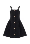 Balmain Logo-print Dress In Black