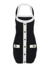 Balmain Two-tone Dress With Open Back