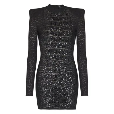 BALMAIN BALMAIN BLACK DRESSES - COCKTAIL & PARTY DRESSES WOMEN