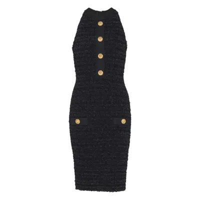 BALMAIN BALMAIN BLACK DRESSES - DAY DRESSES WOMEN