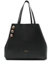 Balmain Black Emblme Tote Bag In Black