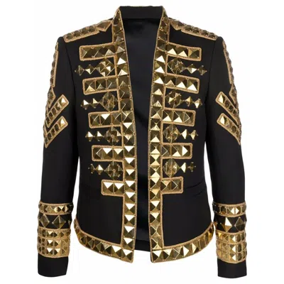 Balmain Black Haircalf Jacket