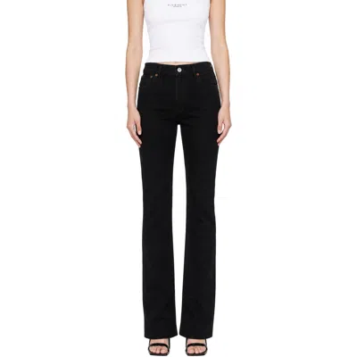 Balmain Black High Waisted Slim Fit Denim Jeans