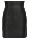 Balmain Hw Rolled Skirts In Black