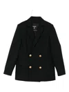 Balmain Black Jacket With Golden Buttons In Black