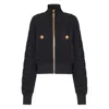 Balmain Zipper Bomber Jacket In Black
