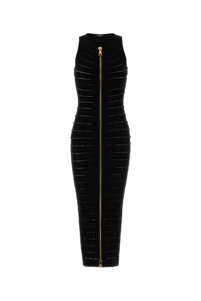 Balmain Black Knit Dress