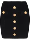Balmain Women High Waist Buttoned Mini Skirt