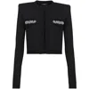 Balmain Crystal-embellished Cardigan In Black