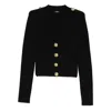 Balmain Women V-necked Cardigan In Black