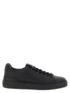 Balmain B Court Sneakers Flat Sole Round Toe In Black