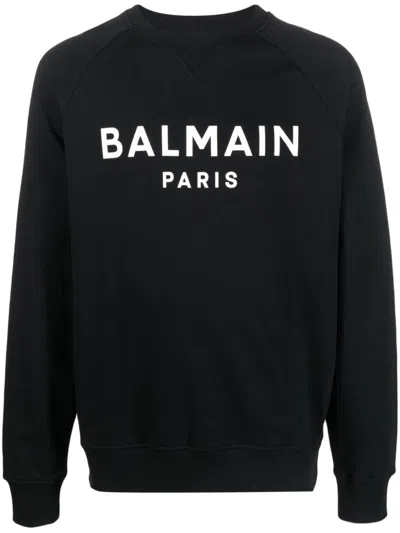 BALMAIN LOGO PRINT SWEATSHIRT - MEN'S - COTTON
