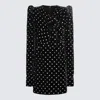 Balmain Black Mini Dress In Black