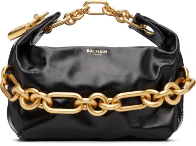 BALMAIN BLACK MINI SYNC BAG
