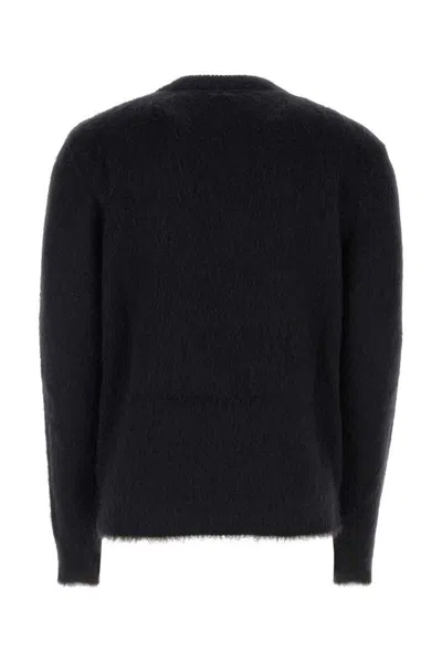 Balmain Black Mohair Blend Sweater