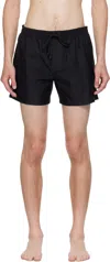 Balmain Logo Jacquard Swim Shorts In Black