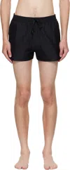 Balmain Drawstring-fastening Swim Shorts In Black
