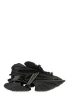 Balmain Neoprene And Leather Low-top Unicorn Sneakers In Black