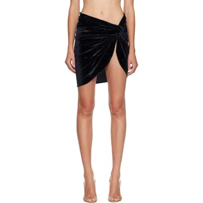 Balmain Black Pareo Cover-up Skirt In 001 Black