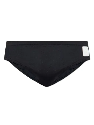 Balmain Black Polyester Blend Underwear