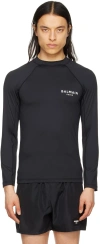 Balmain Logo-print T-shirt In 010 Black/white